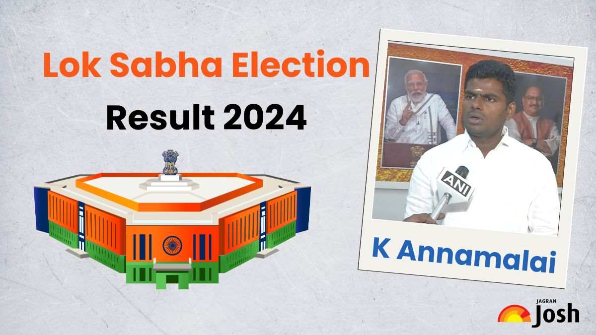 Coimbatore Election Result 2024 OUT: K Annamalai Lost the Lok Sabha Election by More Than 1 lakh votes, Check Latest Update