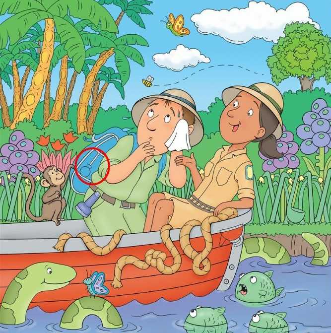 picture puzzle with hidden objects with answers