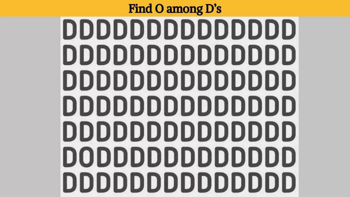 Find O among D's
