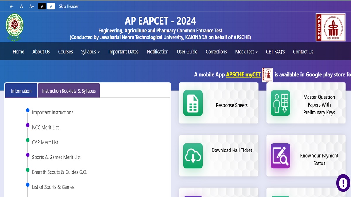 AP EAMCET Result 2024 Soon, Download Rankcard at cets.apsche.ap.gov.in