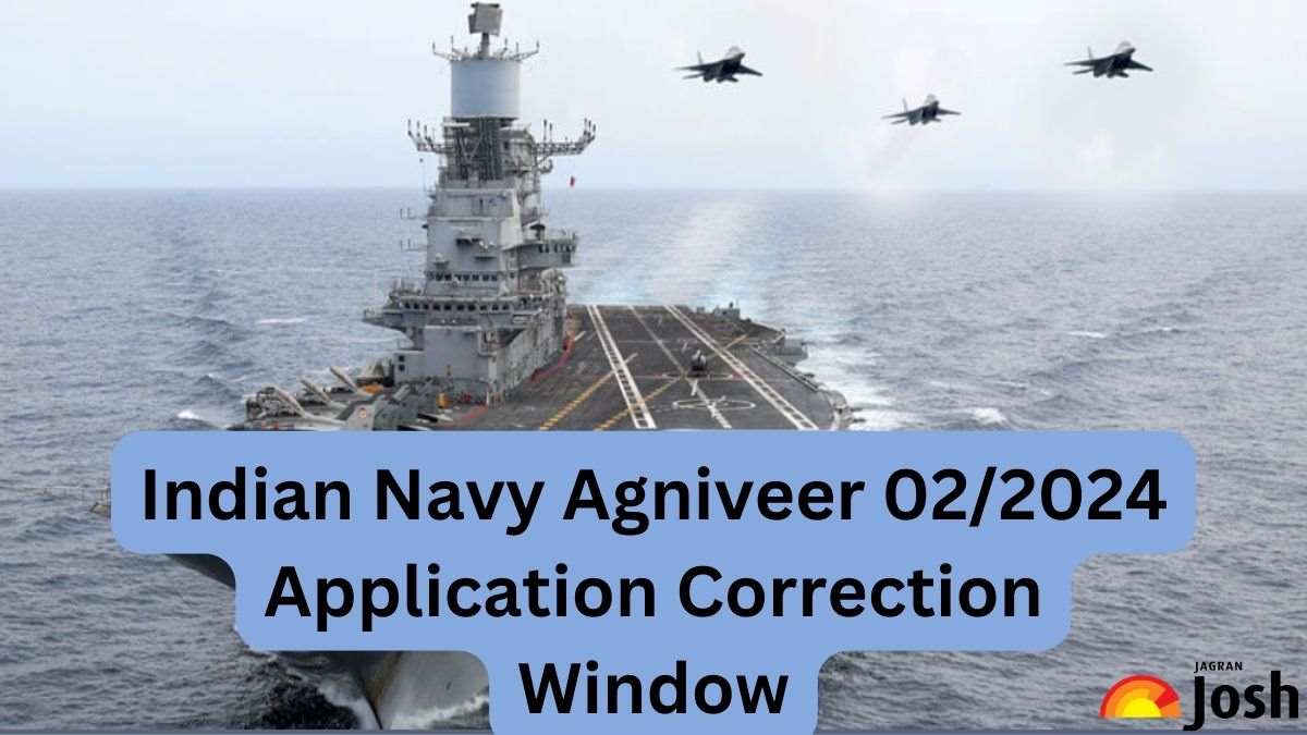Indian Navy Agniveer 02/2024 Application Correction Window Open, Edit Application Form at agniveernavy.cdac.in