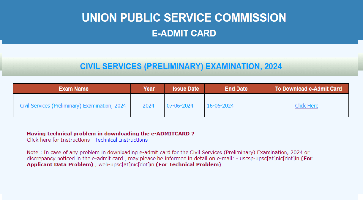  UPSC Admit Card 2024 Out on upsc.gov.in, Download Civil Service CSE IAS Call Letter Here