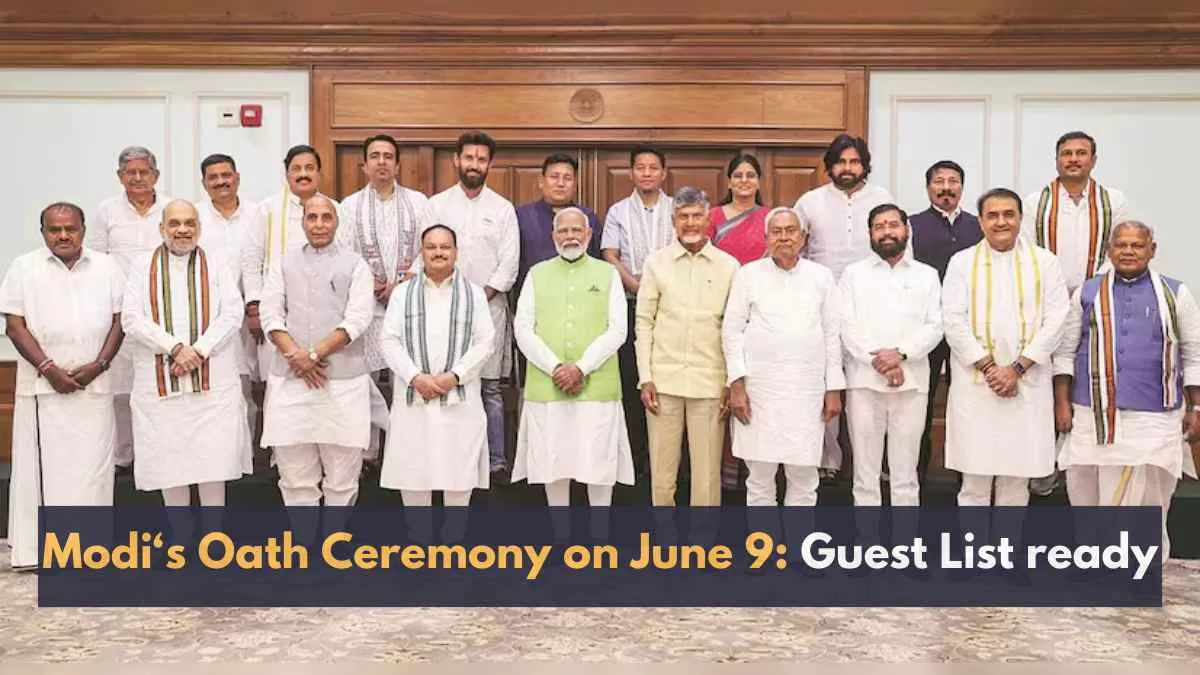 Narendra Modi’s Oath Ceremony To Be Held On June 9 At 6 Pm Check Full Guest List Here