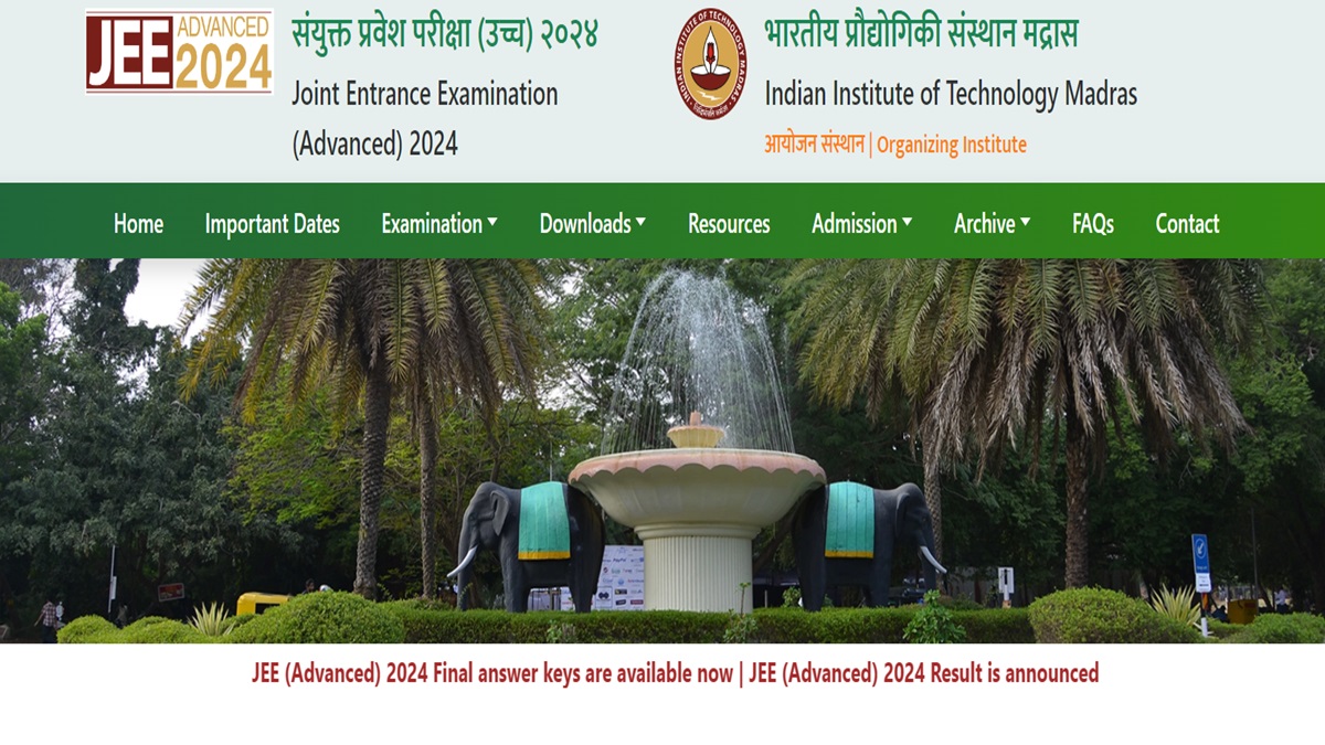 JEE Advanced Result 2025 Declared, Download Final Answer Key, Scorecard