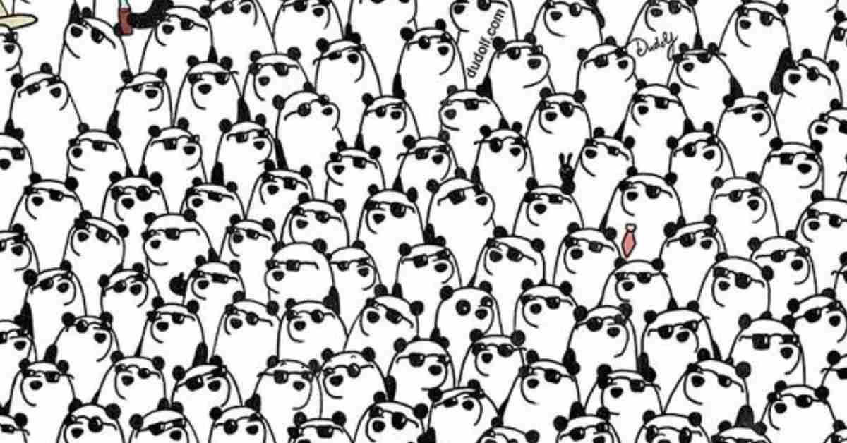 Seek and Find Puzzle: Test Your Eagle Eyes By Spotting Three Hidden Pandas Without Sunglasses