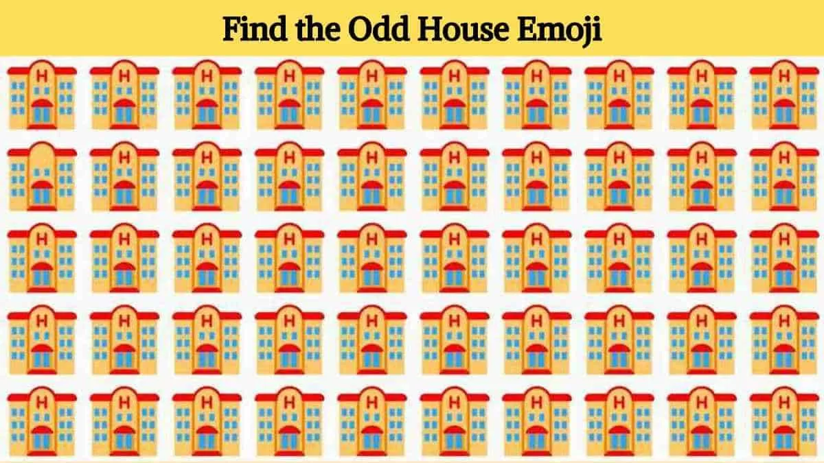 Find the odd house emoji