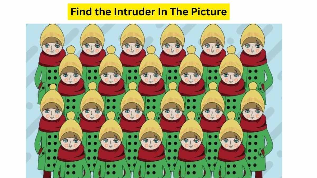 Use Your Razor Sharp Vision To Find The Intruder Hidden In The Girl's Group. 11 Seconds Left!