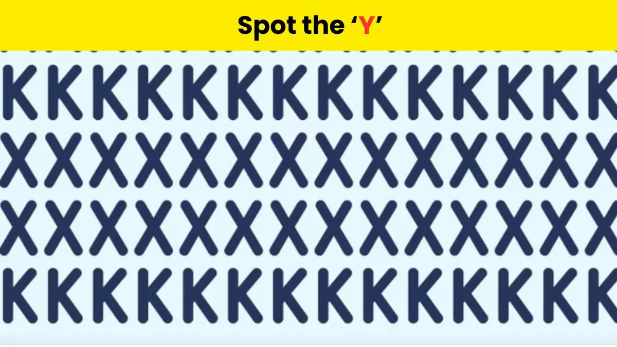 Spot the Y among X’s and K’s in 7 seconds