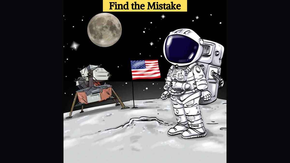 Picture Puzzle IQ Test: Find the mistake in the space scene in 6 seconds!