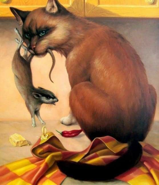 where is the woman in the picture