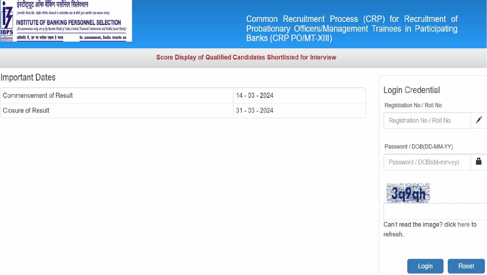 IBPS PO Score Card 2024 Released for Interview on ibps.in: Check Direct Download Link