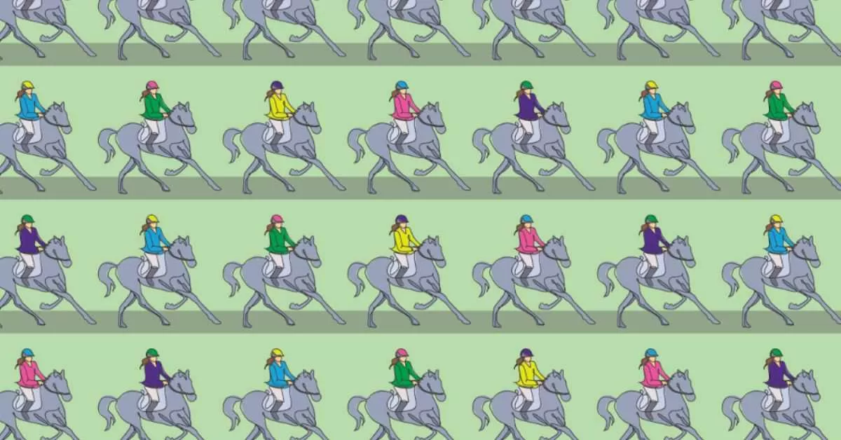 Can You Spot the Jockey with the White Saddle?
