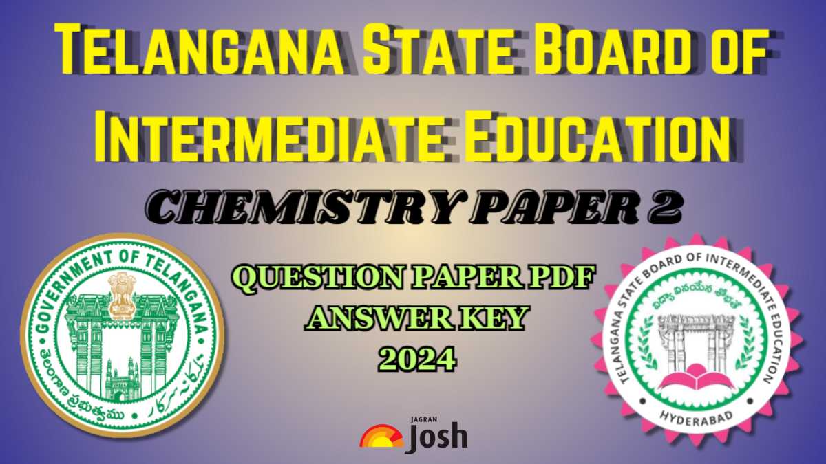 TS 2nd Year Inter Chemistry Question Paper 2024 PDF Download with Answer Key: Check Paper Analysis