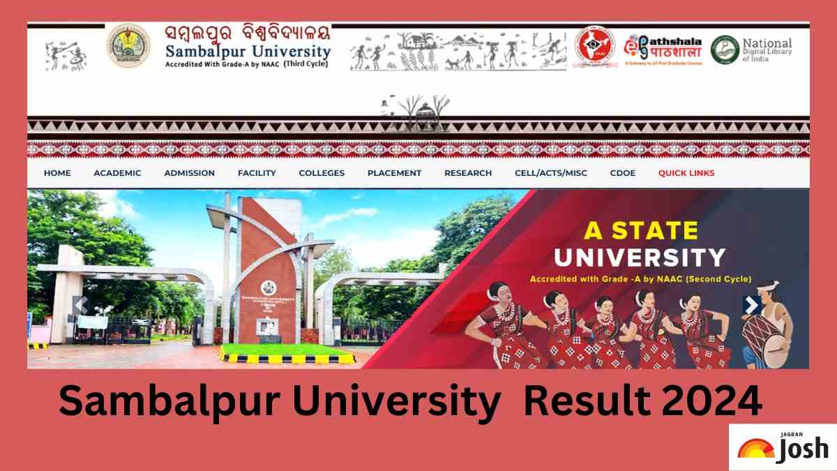 Sambalpur University Result 2024 OUT At Suniv.ac.in; Direct Link To ...