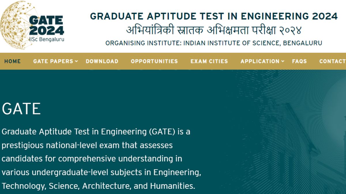 GATE Topper List 2024 Released; Check Branch-wise Names, Highest Marks ...