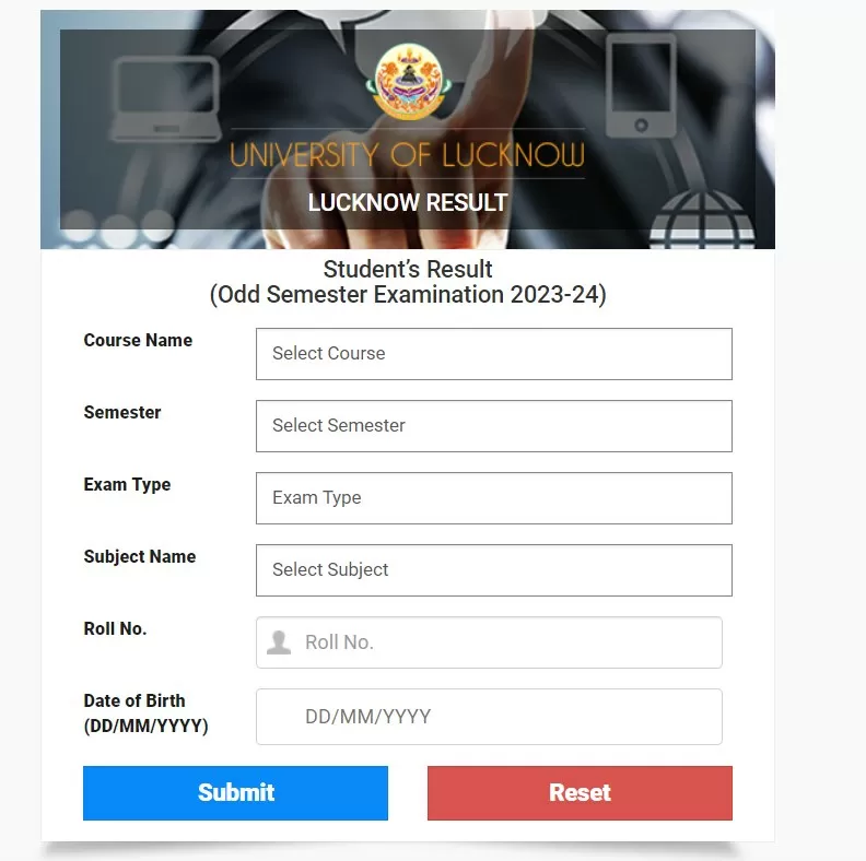 Lucknow university result 2024 out lkouniv ac