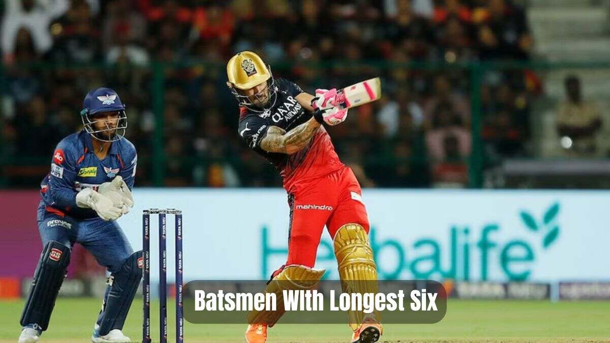 Top 10 Batsmen WIth Longest Six in IPL History