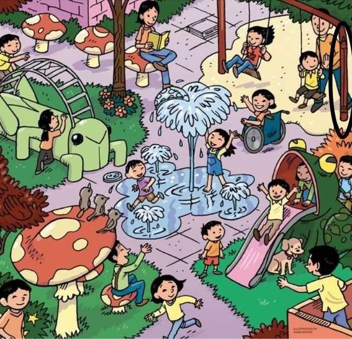 You Have 20/20 Vision If You Can Spot The Pencil In This Playground