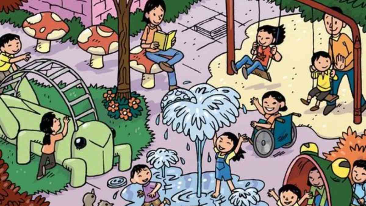 You Have 20/20 Vision If You Can Spot The Pencil In This Playground Scene In 12 Seconds!