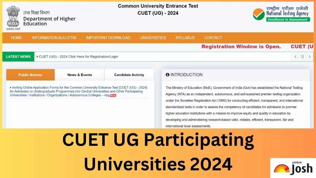 Cuet Ug University 2024 List Of Participating Central And State Universities 