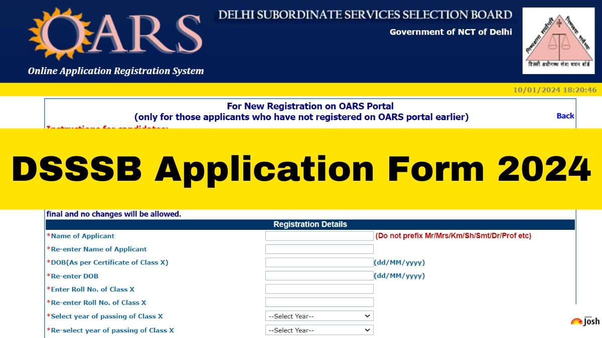 DSSSB Application Form 2024: Direct Apply Online Link for 1499 Vacancies