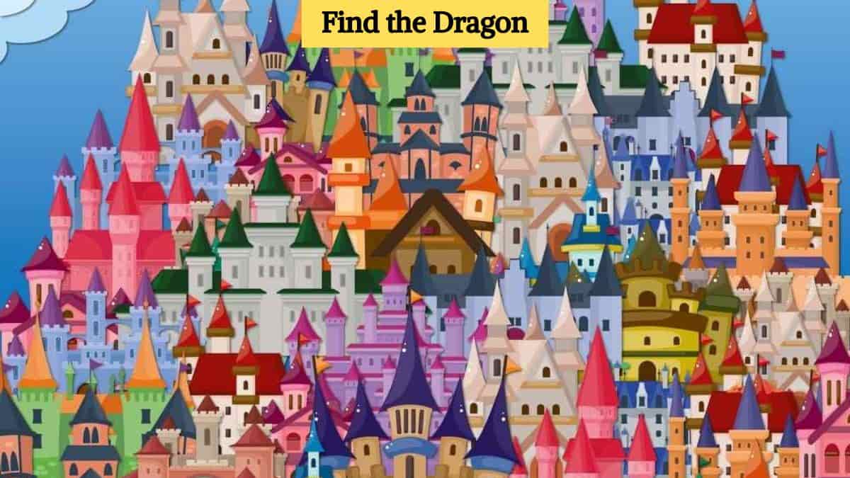 Optical Illusion: Find the dragon in the castle in 9 seconds!