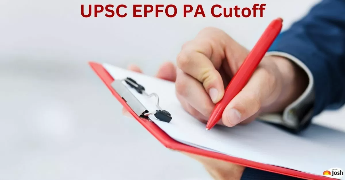 UPSC EPFO Personal Assistant cutoff
