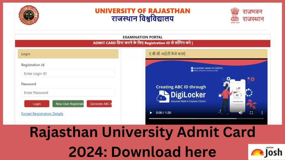 Uniraj Admit Card 2024 OUT At Univraj.org; Direct Link To Download UG ...