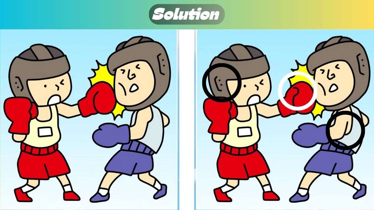 Find 3 Differences In 37 Seconds In This Boxing Scene