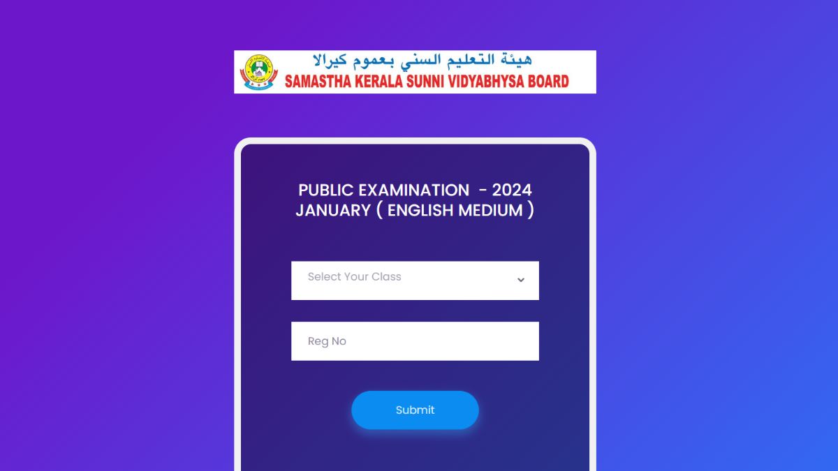 Kerala Samastha Public Exam 2024 Results Declared, Get Direct Link Here