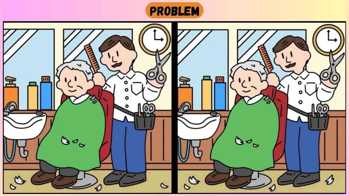 Find 3 Differences In 38 Seconds In This Barber Scene