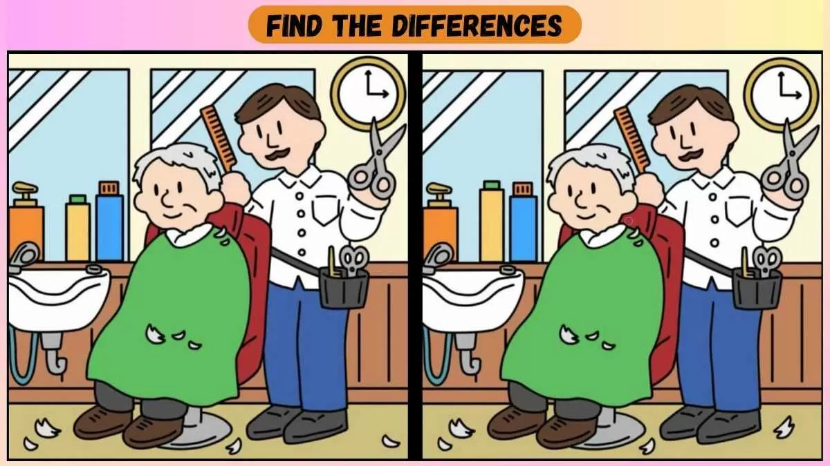 Find 3 Differences In 38 Seconds In This Barber Scene