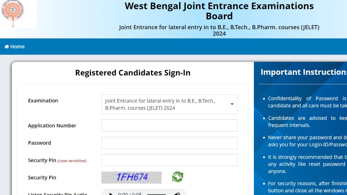 WBJEE JELET 2024 Application Correction Window Closes Today at wbjeeb