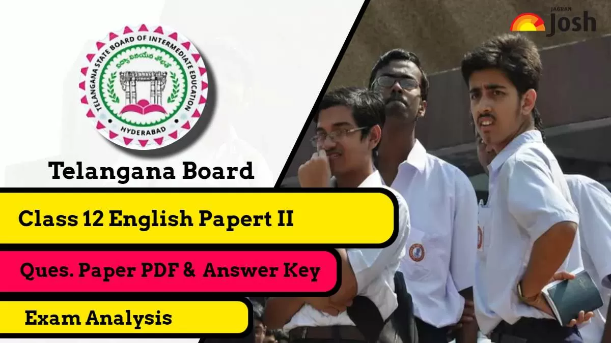 Get here Telangana TS Board Class 12 English Question Paper 2024 along with Answer key