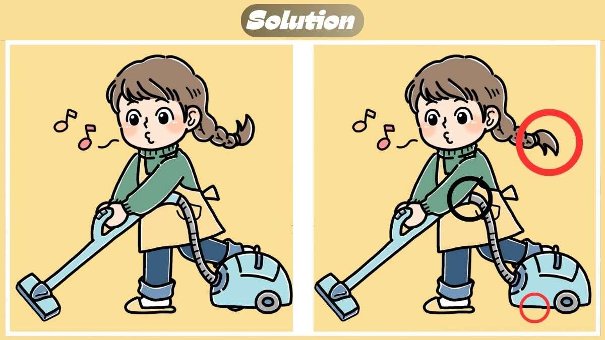 Find 3 Differences In 39 Seconds In This House Cleaning Scene