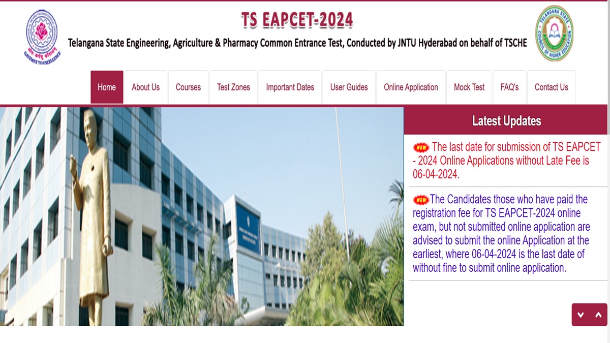 TS EAPCET 2024 Exam Dates Revised, Applications Close On April 6