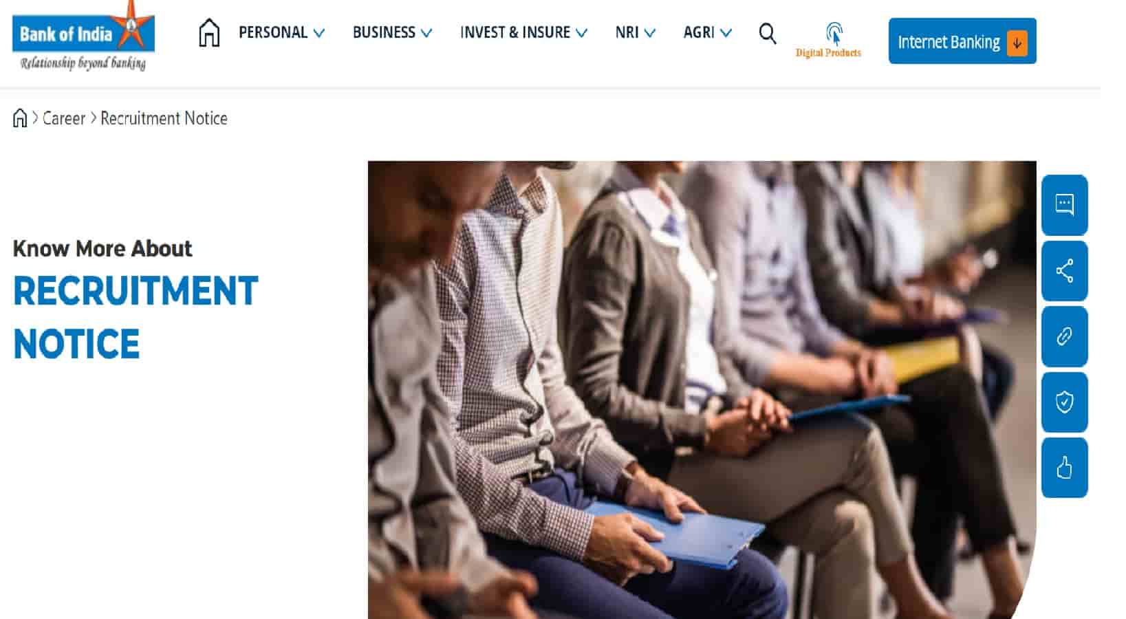 BOI Officer Recruitment 2024 Notification: Apply Online at bankofindia.co.in