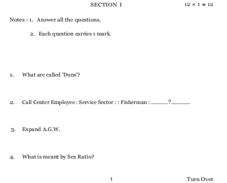 AP SSC Social Studies Model Question Paper 2024: Download PDF with ...