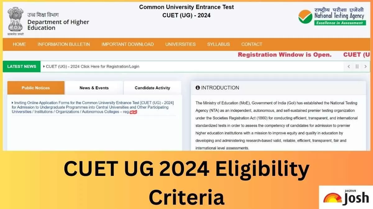 Get the CUET UG 2024 Eligibility Criteria here.