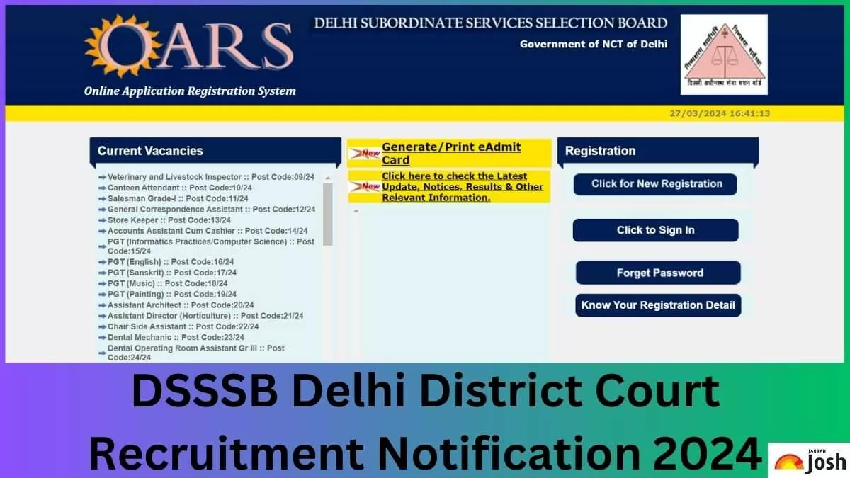 DSSSB Delhi District Court Recruitment 2024 Apply for 142 Peon and