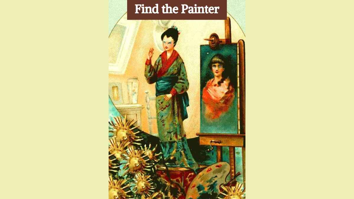 Optical Illusion: Find the hidden painter in the picture in 8 seconds!
