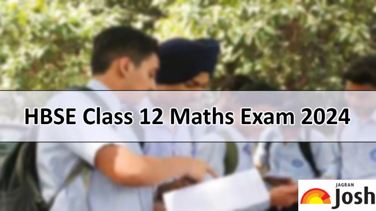 HBSE Class 12 Maths Question Paper 2024 with Answer Key