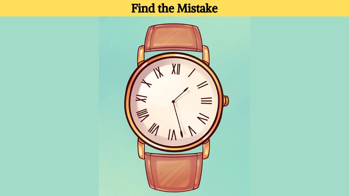 Picture Puzzle IQ Test: Find the mistake in the watch picture in 3 seconds!