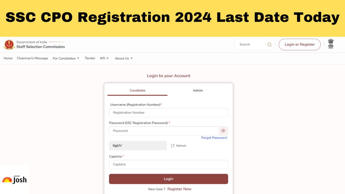 SSC CPO 2024 Registration Ends Today, Apply Online on ssc.gov.in