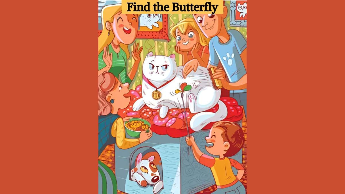 Test your visual acuity by finding a butterfly in the picture in 5 seconds!