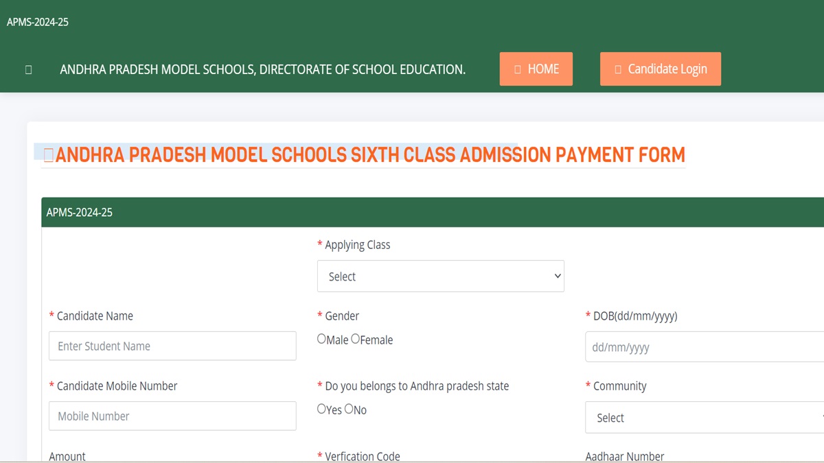 AP Model School Admission 2024 Applications Open, Apply Until March 31 ...