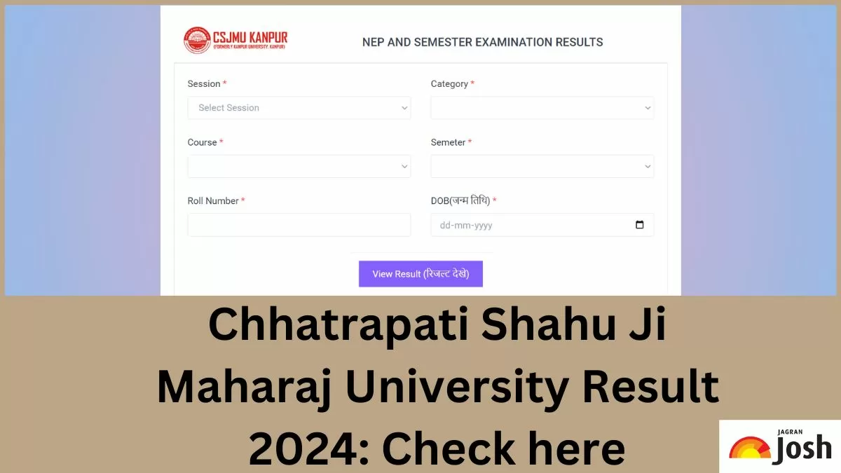 CSJMU Result 2024 OUT at csjmu.ac.in; Download Kanpur University UG and