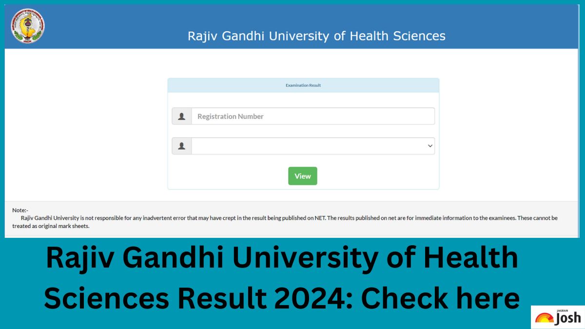 RGUHS Result 2024 OUT at gnanasangama.karnataka.gov.in Direct