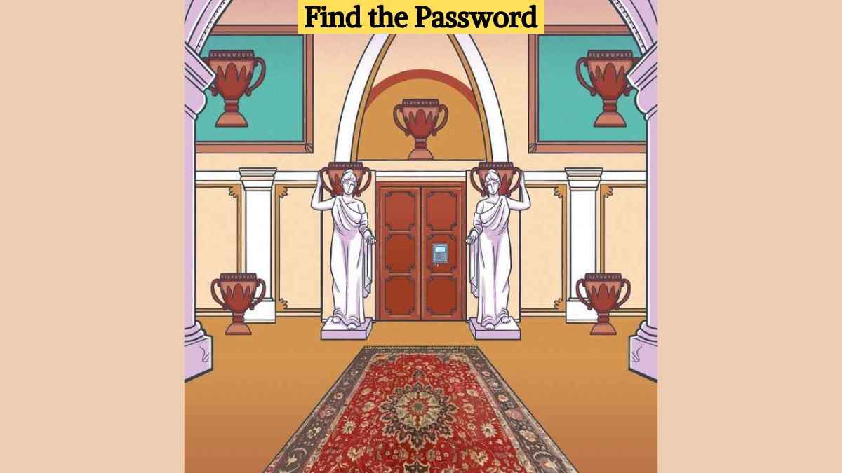 Picture Puzzle IQ Test: Find the password to open the door in 7 seconds!