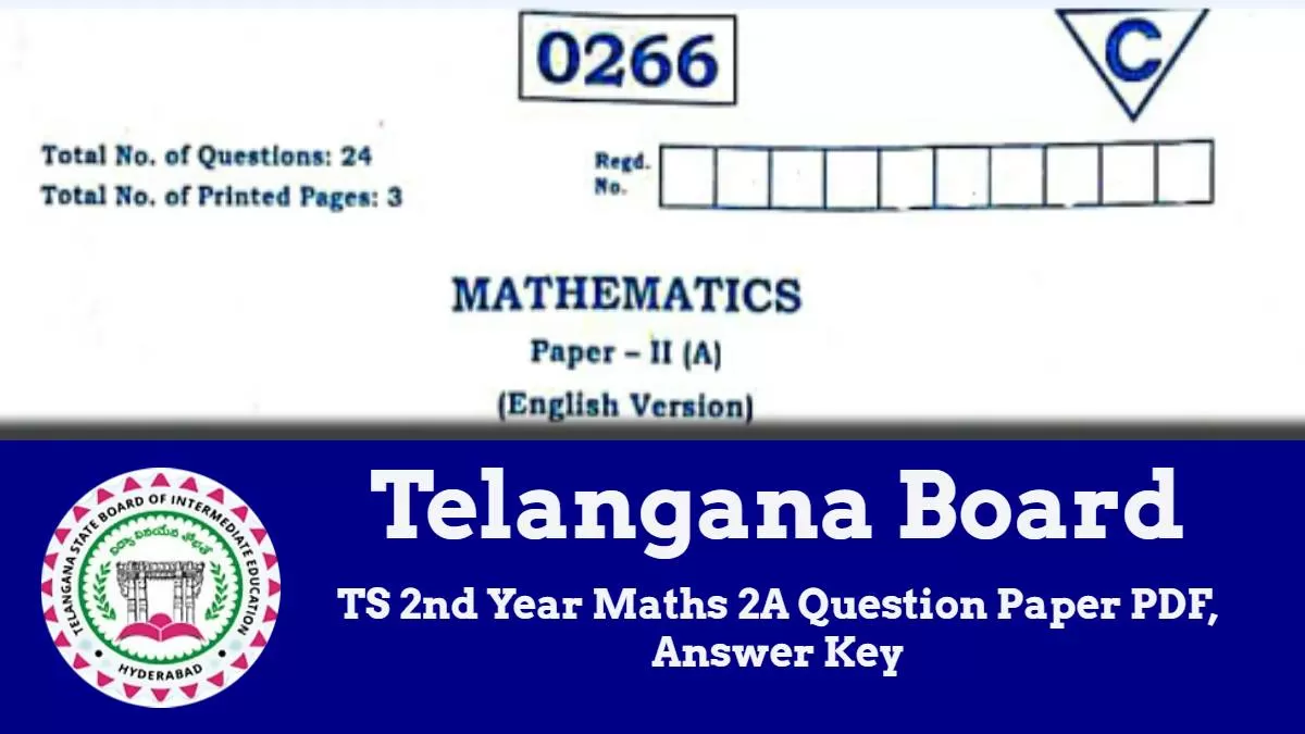 Get here Telangana TS Board 2nd year Maths Biotechnology Paper Analysis 2024